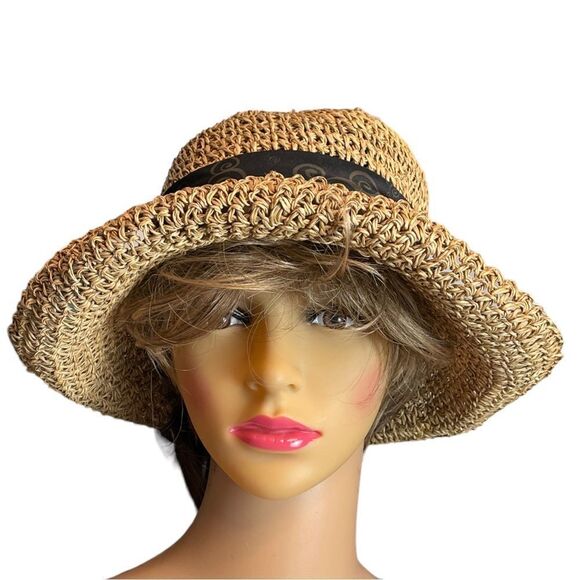 Disney Parks Straw Hat with Rolled Brim - Picture 3 of 7